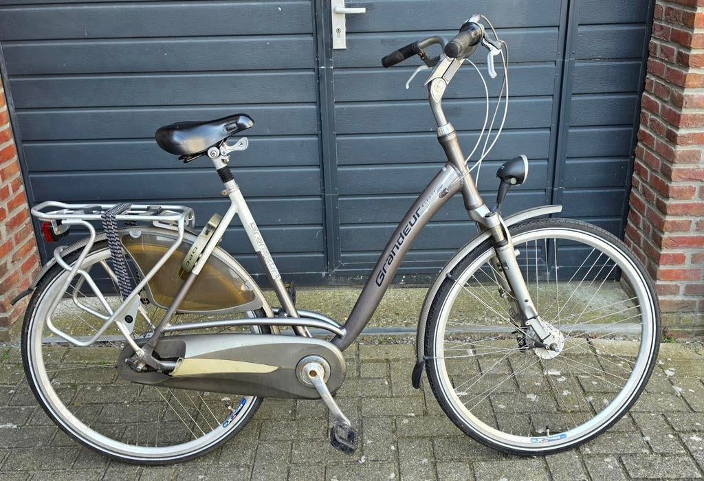 Damesfiets Grandeur Rivale 7 versnelling, Overige merken, Gebruikt, Versnellingen, 56 cm of meer