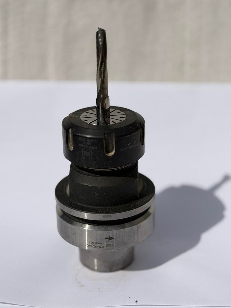 Freeshouders met frees hsk63f 4 stuks incl frees en collet, Doe-het-zelf en Verbouw, Gereedschap | Freesmachines, Ophalen, Gebruikt