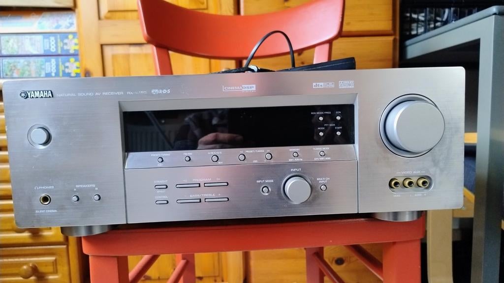 Yamaha 6.1 Receiver RX-V450 met remote control., Audio, Tv en Foto, Versterkers en Receivers, Ophalen, Yamaha