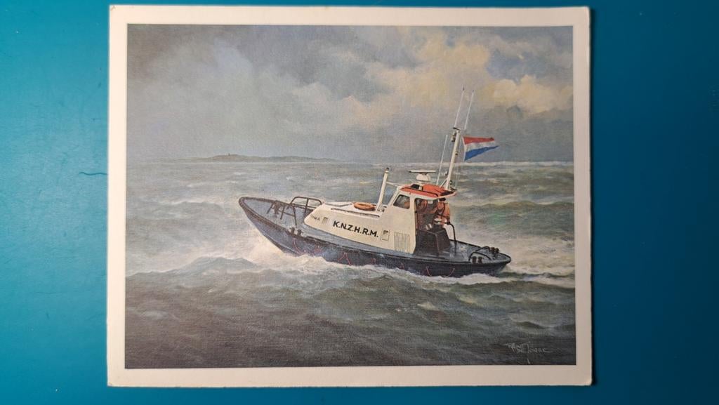 Reddingboot Cornelia Clasina Vlieland KNZHRM kaart, Verzamelen, Ansichtkaarten | Nederland, Ophalen of Verzenden, 1960 tot 1980