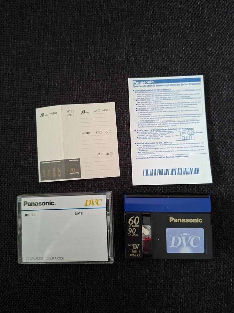 Panasonic DVC Mini videoband, Audio, Tv en Foto, Videocamera's Analoog, Ophalen of Verzenden, Overige soorten, (Video)band