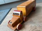 Vintage Nooitgedagt Houten truck Transsportdienst, Antiek en Kunst, Antiek | Speelgoed, Ophalen of Verzenden