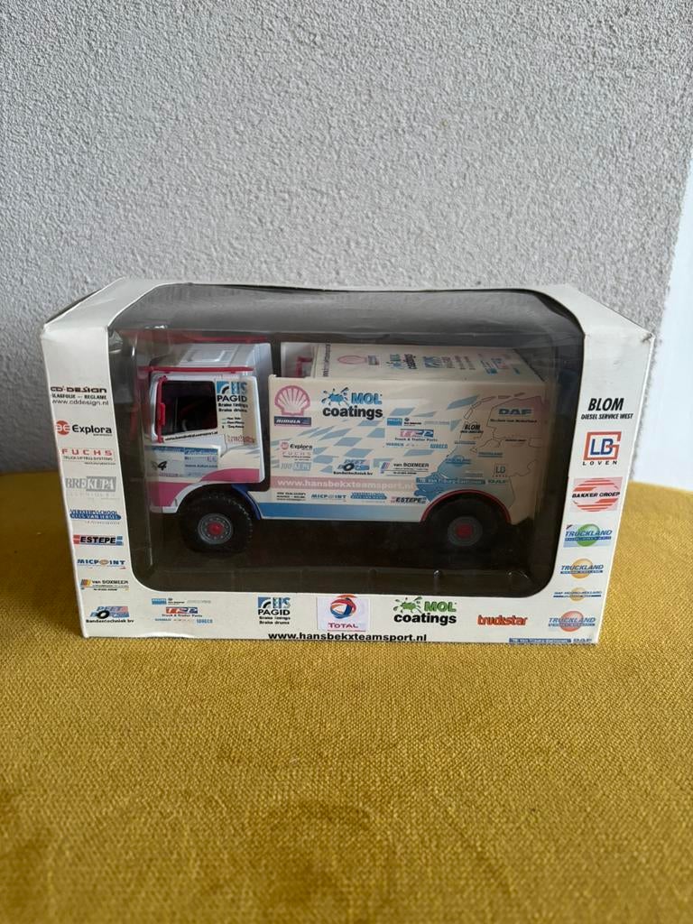 Dakar truck Hans Bekx, Hobby en Vrije tijd, Modelauto's | 1:50, Ophalen of Verzenden, Zo goed als nieuw, Bus of Vrachtwagen, Overige merken