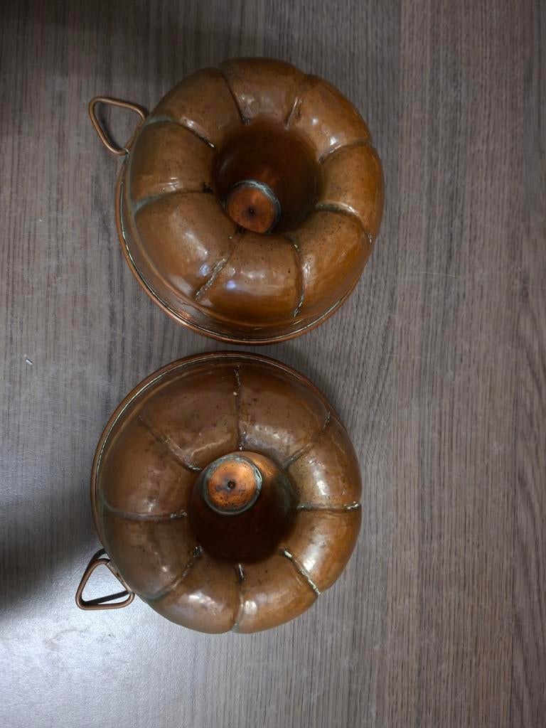 Tulband vintage koperen met tinnen binnenkant, Ophalen of Verzenden, Koper