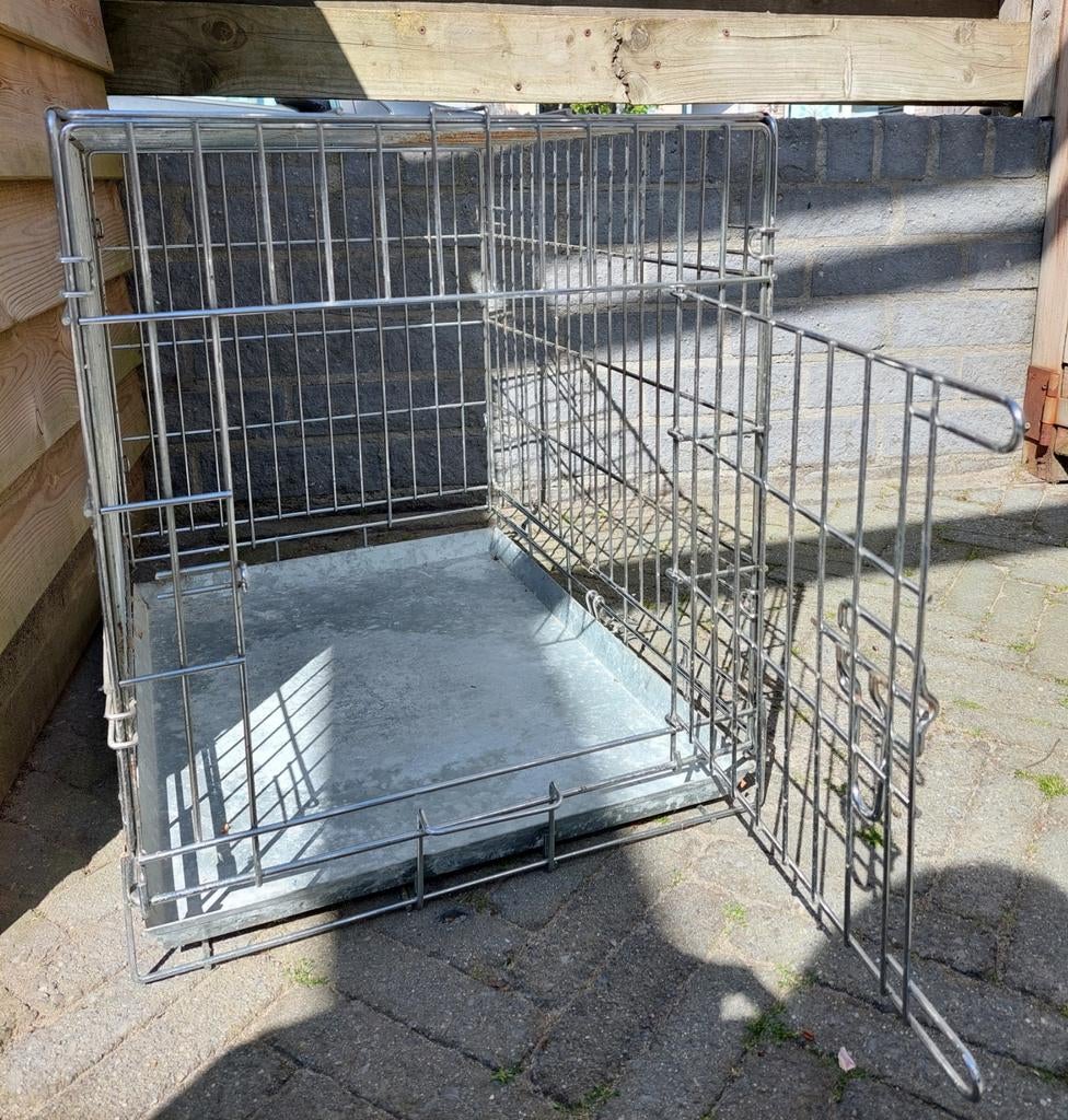 1 deurs metalen bench, opvouwbaar, 60 x 44 x 51, Dieren en Toebehoren, Ophalen, Gebruikt