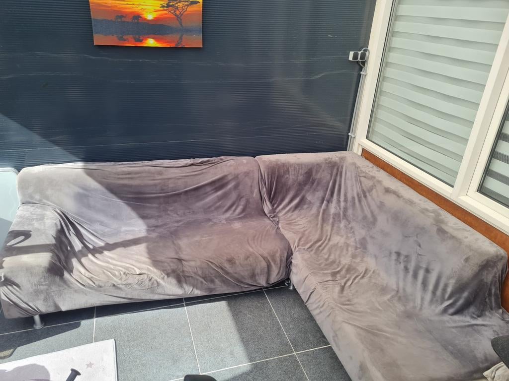 Gratis af te halen: Comfortabele hoekbank, Ophalen, 250 tot 300 cm, Gebruikt, 100 tot 125 cm