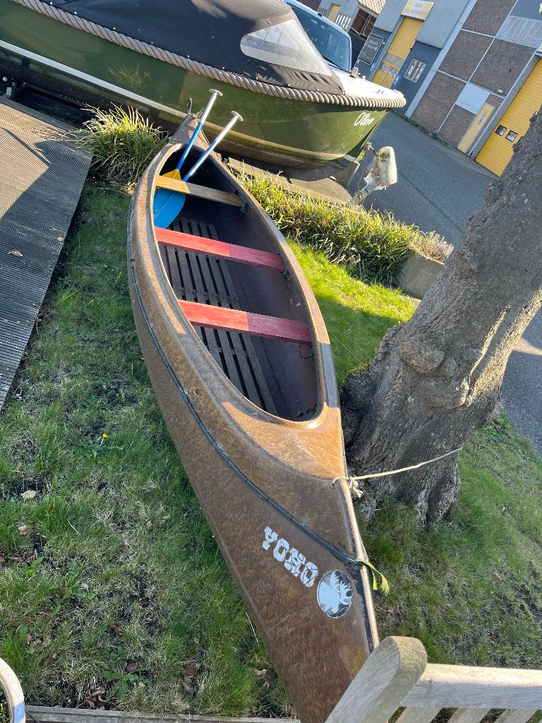 Kano canadees, Ophalen, Gebruikt, Canadese kano of Open kano, Met peddels