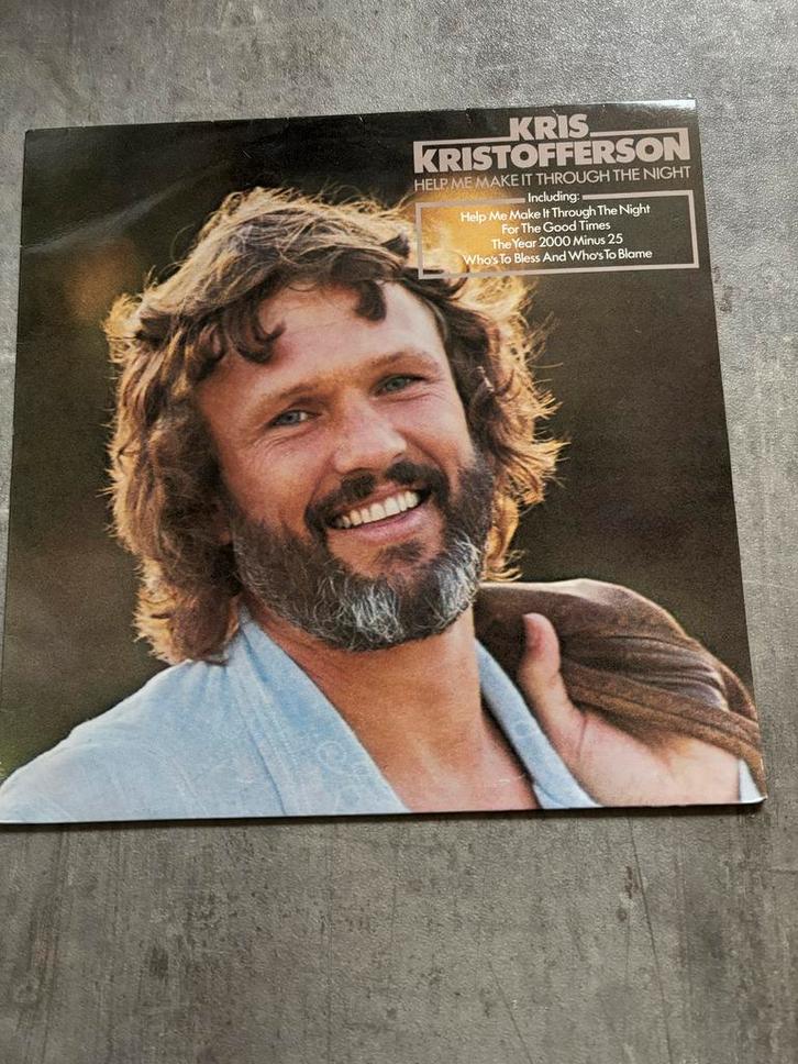 Kris Kristofferson - Help Me Make It Through The Night LP, Cd's en Dvd's, Cd's | Country en Western, Gebruikt, Ophalen of Verzenden