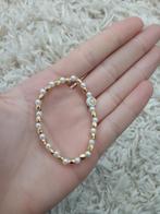 Armband met parels en gouden kralen, Overige materialen, Wit, Nieuw, Ophalen of Verzenden