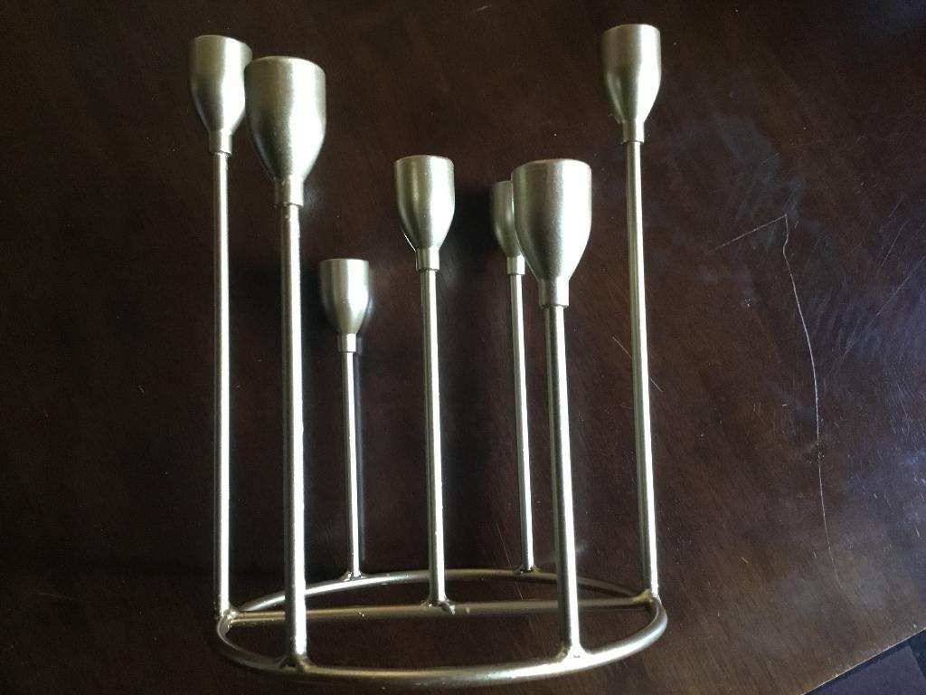 KANDELAAR 7-armig MESSING(KOPER)KLEURIG, Huis en Inrichting, Woonaccessoires | Kandelaars en Kaarsen, Overige kleuren, Nieuw, Ophalen of Verzenden