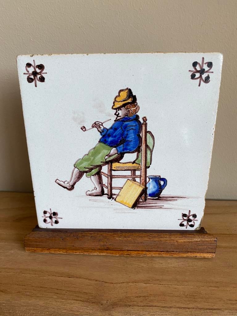 Bijzonder oud tegeltje …, Antiek en Kunst, Ophalen of Verzenden