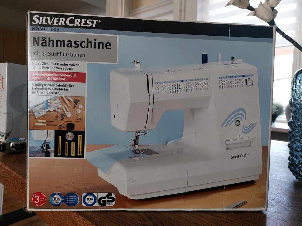 SilverCrest Nähmaschine met 33 steekfuncties, Hobby en Vrije tijd, Ophalen