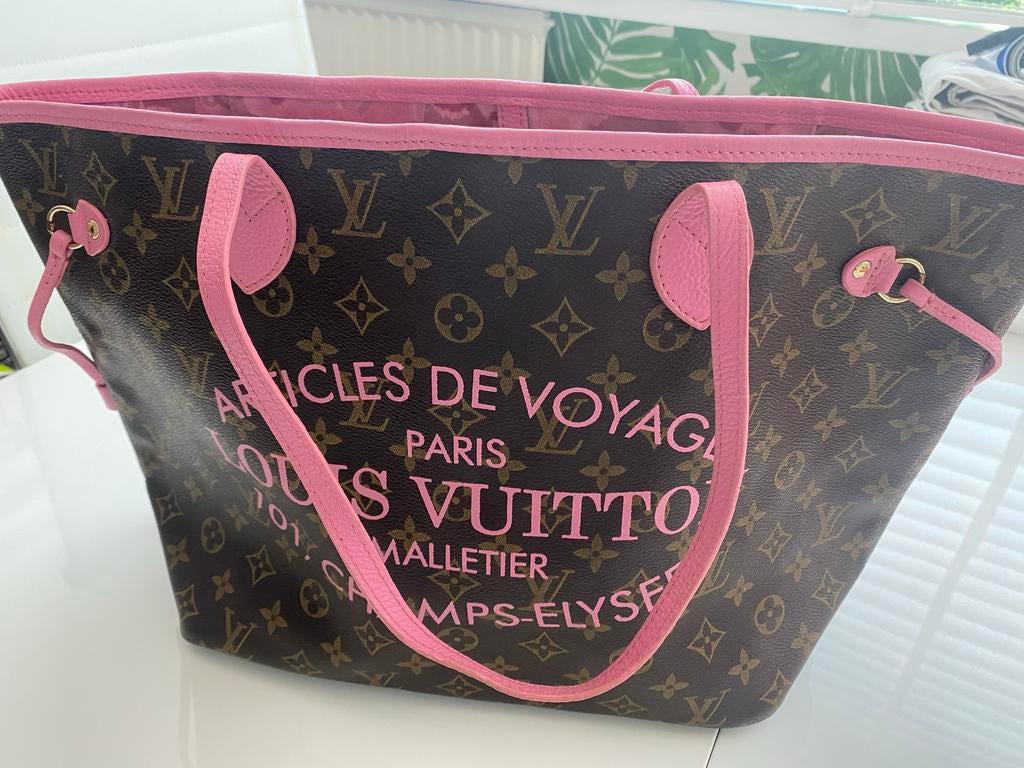 Louis  Neverfull tas, Verzenden, Gebruikt, Bruin, Shopper