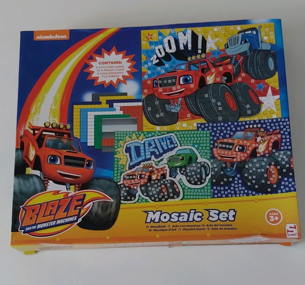 Mozaiek pakket blaze monsterwielen (klein prijsje), Ophalen of Verzenden, Jongen of Meisje