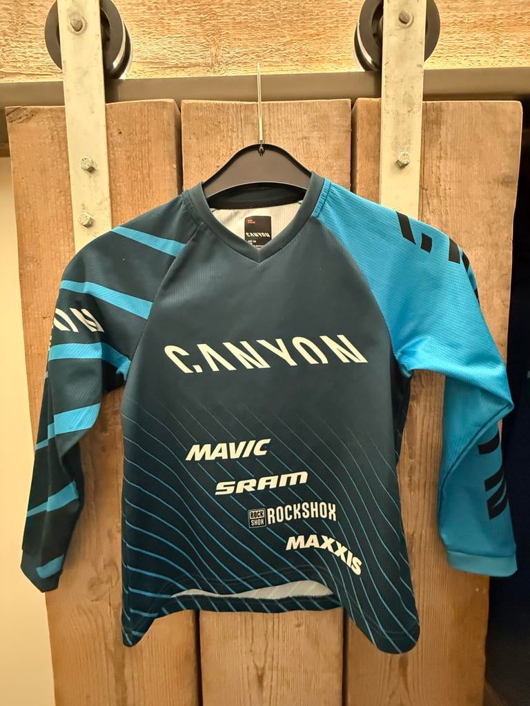 Canyon Mountainbike Shirt Lange Mouw Kindermaat 128, Canyon, Jongen of Meisje, Ophalen of Verzenden, Zo goed als nieuw
