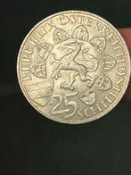 Zilveren Oostenrijkse 25 Schilling munt 1959 Erzherzog Johan, Ophalen of Verzenden