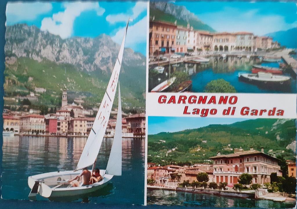 Ansichtkaart Italie Gardameer, Ophalen of Verzenden, 1960 tot 1980, Gelopen, Italië