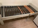 Auping Auronde 90x200 elektrisch verstelbaar bedframe, Ophalen, 90 cm, Eenpersoons, Hout