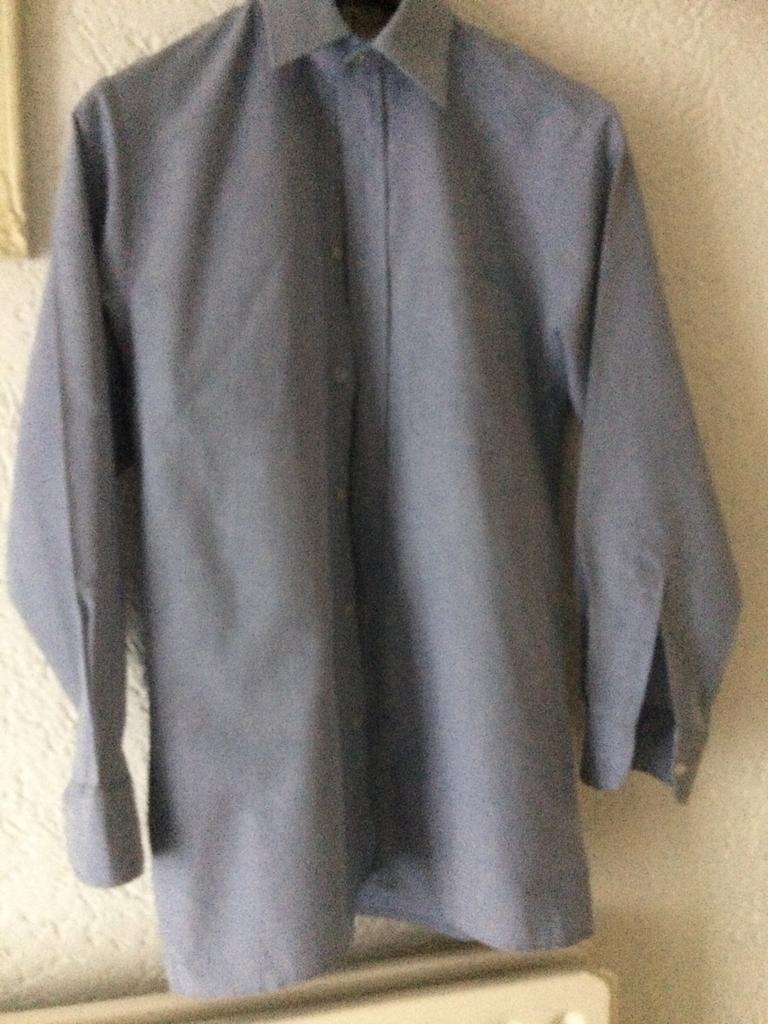 Nieuw Overhemd Incotex Maat M Lichtblauw, Ophalen of Verzenden, Nieuw, Blauw, Halswijdte 39/40 (M)