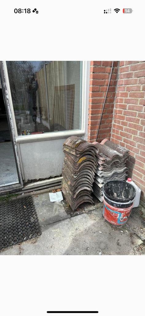 Gratis dakpannen, Steen of Klei, Ophalen of Verzenden, Zo goed als nieuw, 15 m² of meer