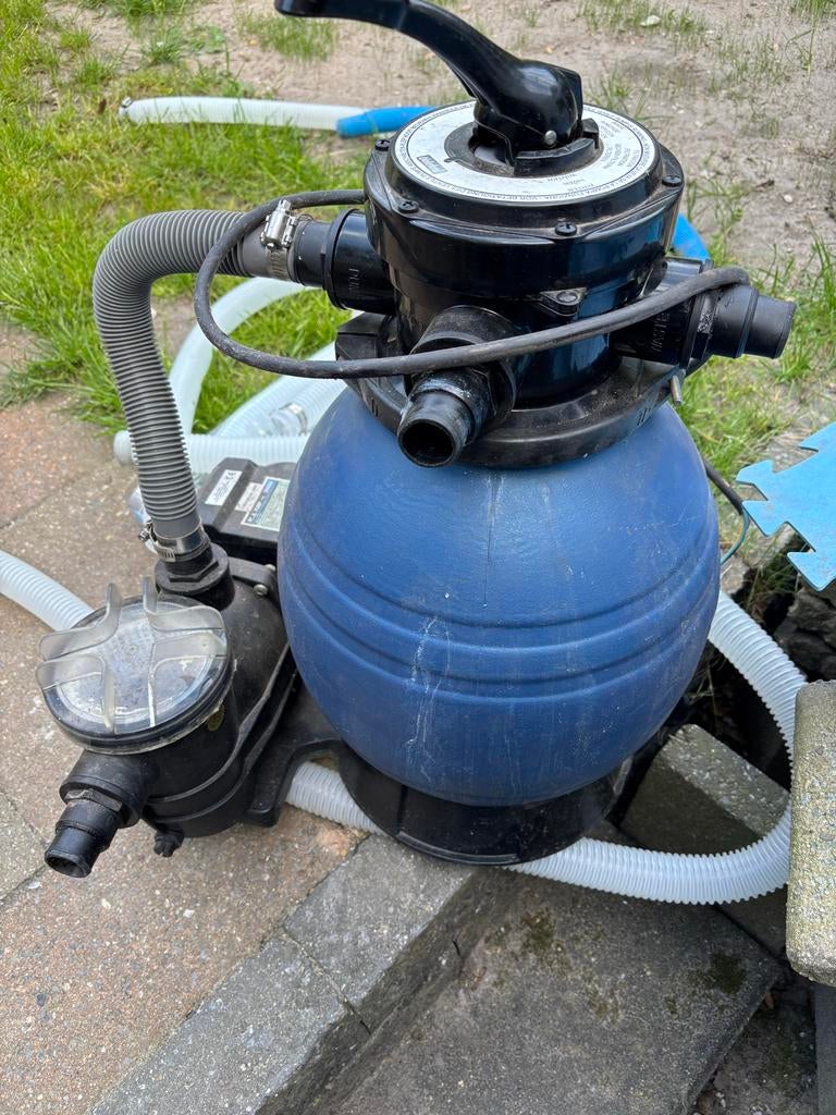 Waterland Zwembadpomp met Zandfilter - 250W, Tuin en Terras, Ophalen of Verzenden, Gebruikt, Zwembadpomp