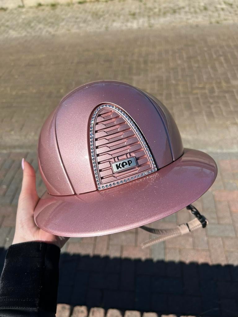 KEP Italia origineel diamond roze schaalmaat M, Dieren en Toebehoren, Ophalen of Verzenden, Zo goed als nieuw, Dressuur, Cap