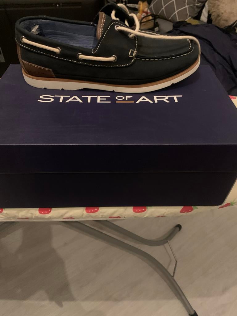 State of Art herenschoenen, maat 41, Kleding | Heren, Schoenen, Ophalen of Verzenden, Zo goed als nieuw, Blauw, Loafers