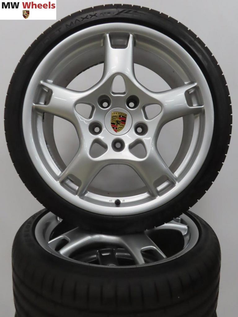Originele Porsche Boxster Cayman 19 inch velgen zomerbanden, Auto-onderdelen, Banden en Velgen, 19 inch, Gebruikt, -, -