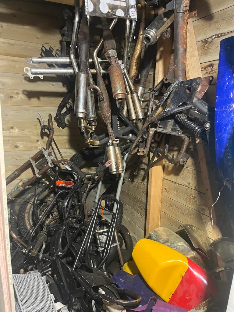 Van alle soorten minibike onderdelen en frames, Ophalen, Gebruikt, 0 cc, Overige typen