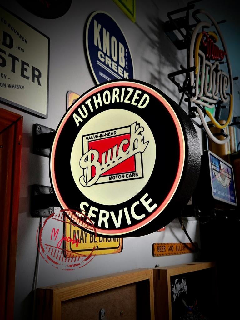 Buick reclamebak met LED verlichting, Ophalen of Verzenden, Nieuw, Lichtbak of (neon) lamp