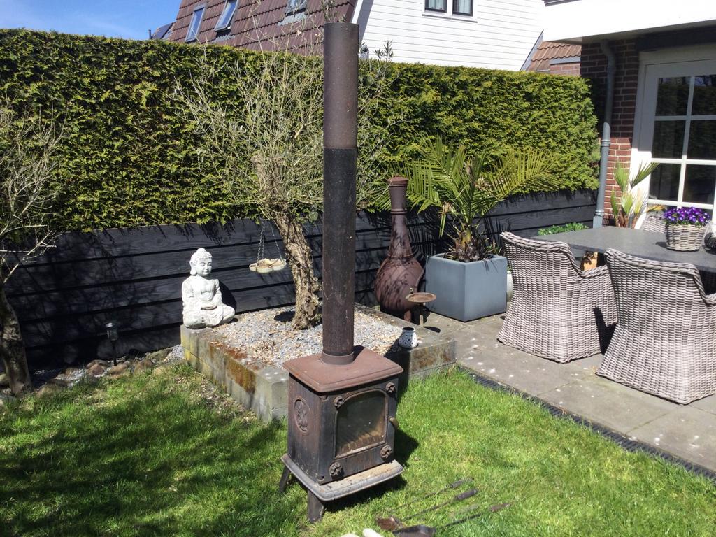 Giet ijzeren kachel, Tuin en Terras, Ophalen of Verzenden, Gebruikt