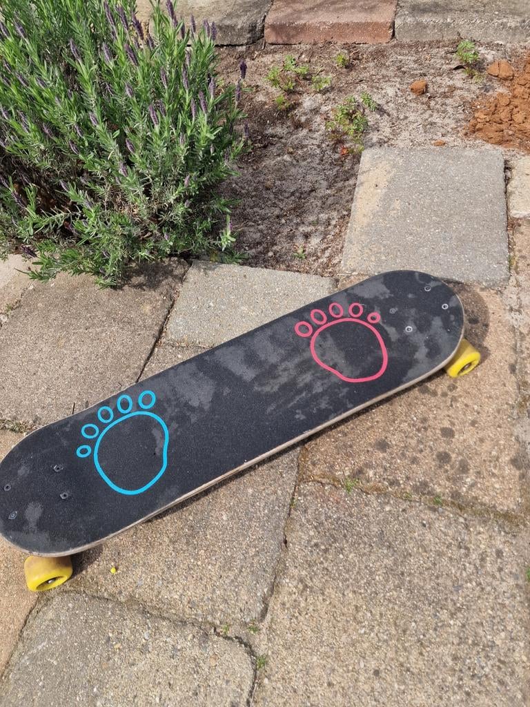 Longboard met gele wielen - skateboard Decathlon, Sport en Fitness, Skateboarden, Ophalen, Longboard