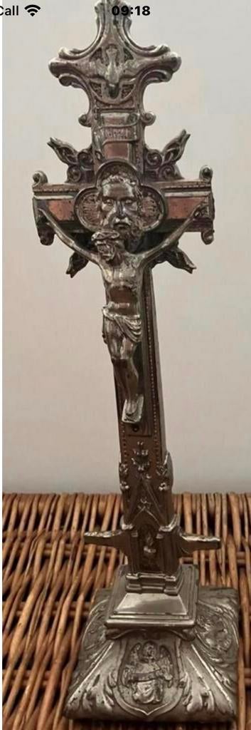 Crucifix antiek, 40 cm hoog … erg mooi, Antiek en Kunst, Antiek | Religie, Ophalen of Verzenden