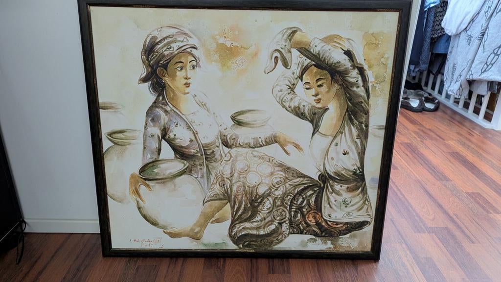 Authentiek Balinees Kunstwerk Md. Sudar - Ubud Stijl 2004, Ophalen