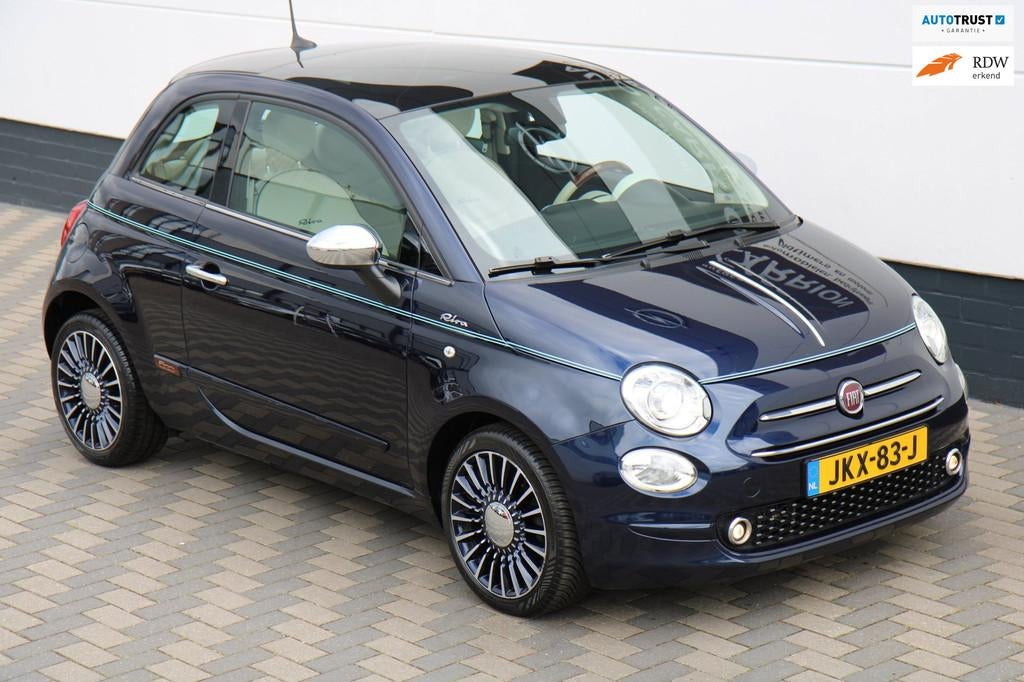 Fiat 500 0.9 TwinAir Turbo Riva meest unieke uitvoering !, Auto's, Voorwielaandrijving, Gebruikt, Beige, USB