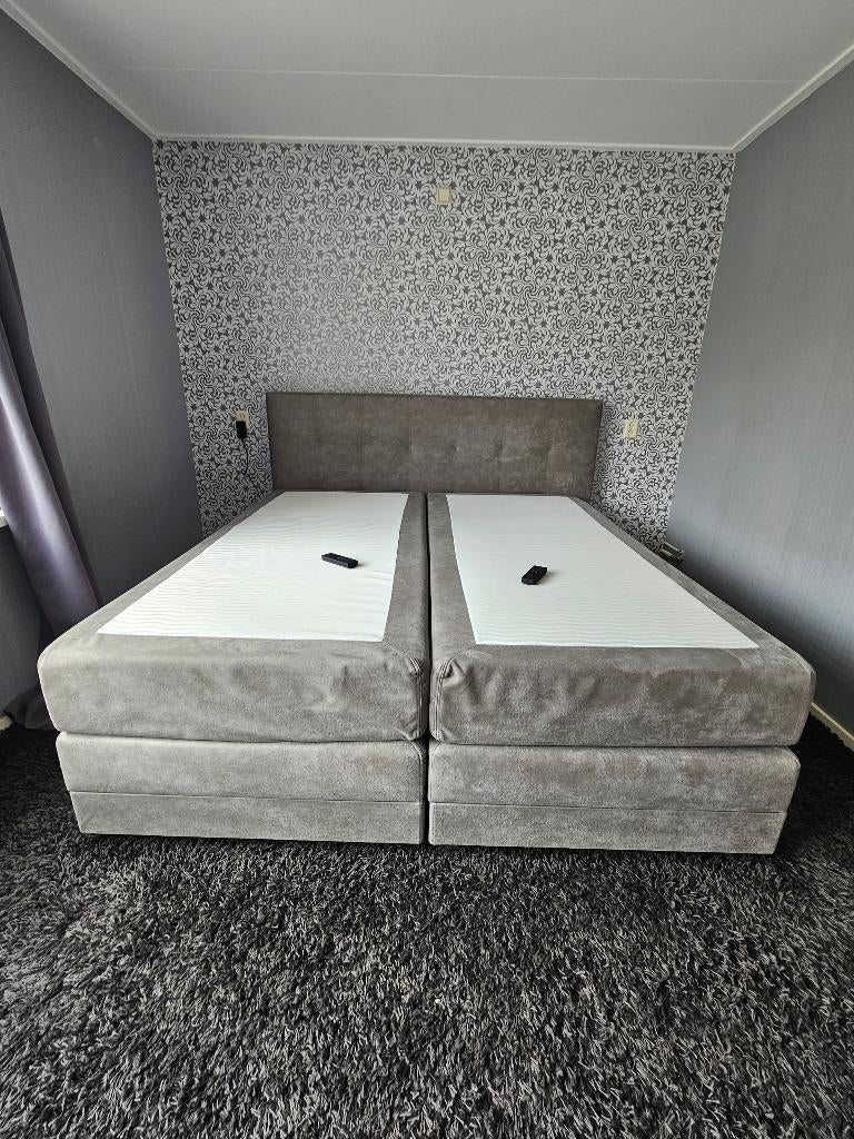 Swiss sense elektrische boxspring 180, Ophalen, Gebruikt, Tweepersoons, 180 cm