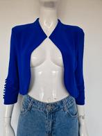 Joseph Ribkoff bolero jasje. Maat 38, Kobaltblauw., Maat 38/40 (M), Blauw, Nijmegen, Verhip-vintage.nl