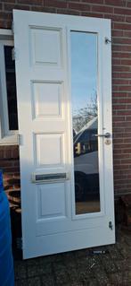 2x hardhouten deuren incl brievenbus en sleutels, Ophalen, 80 tot 100 cm, Nieuw, Buitendeur