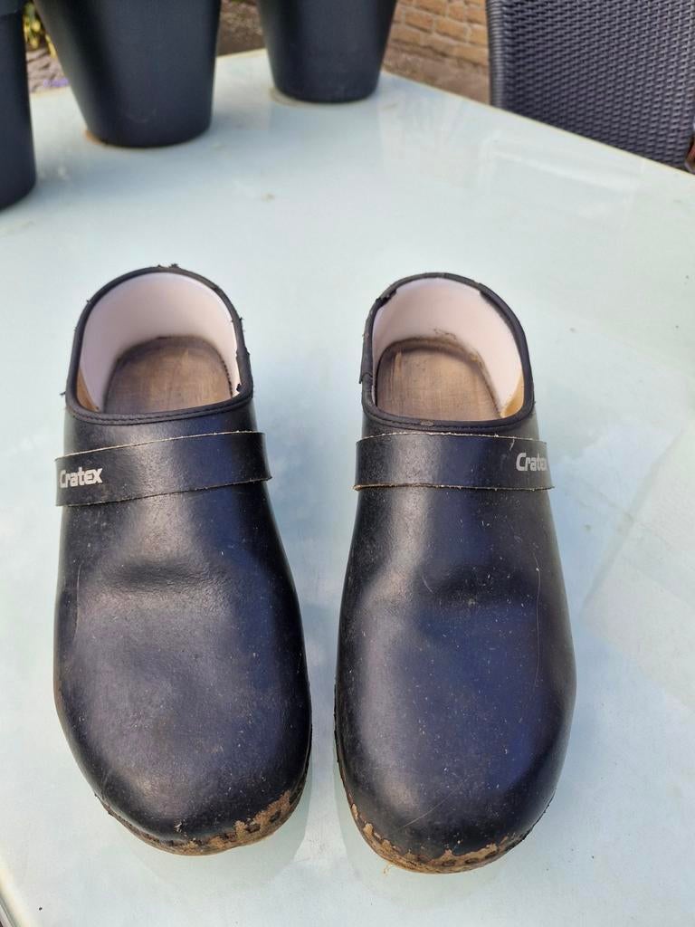 Cratex klompen maat 45 - Gebruikt, Klompen, Zwart, Gedragen, Cratex
