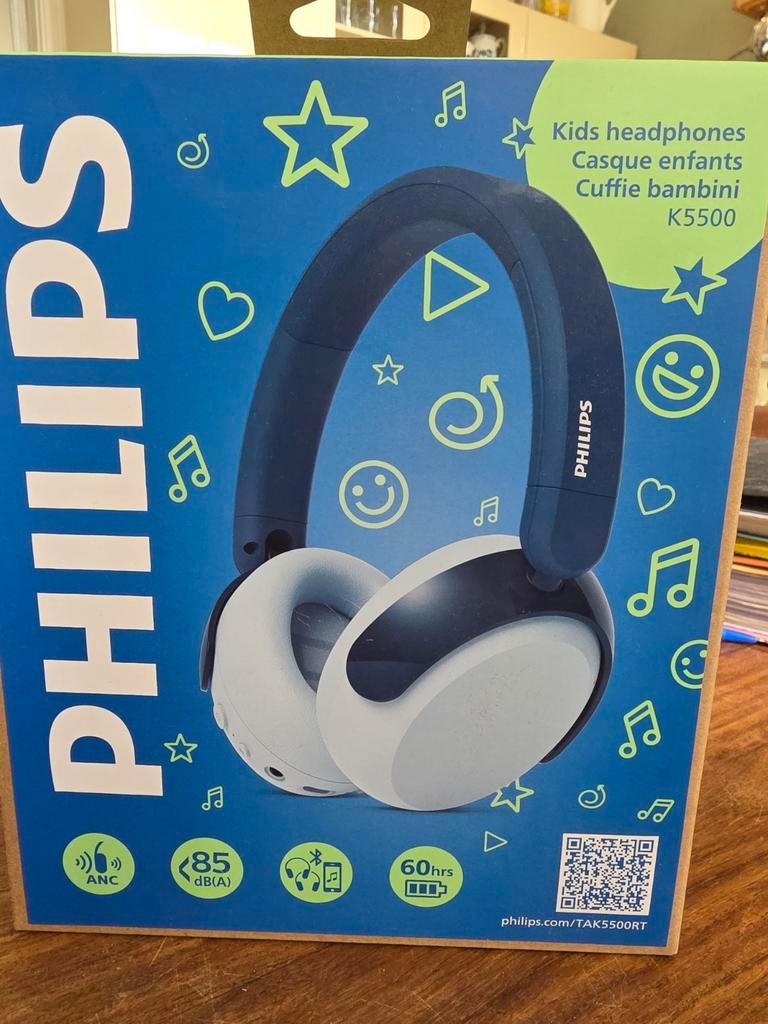 Philips Kids Hoofdtelefoon K5500 - Draadloos - Nieuw, Philips, Nieuw, Ophalen of Verzenden, Over oor (circumaural)