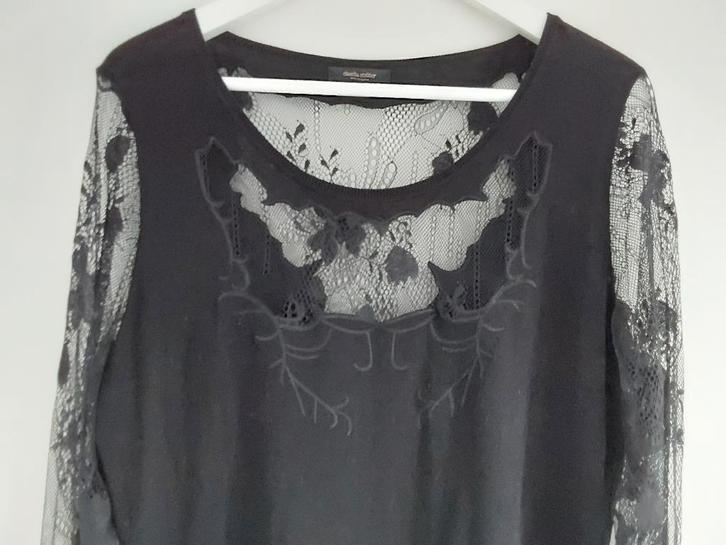 Claudia Sträter maat 40 zwarte jurk kant lange mouwen, Kleding | Dames, Jurken, Zo goed als nieuw, Maat 38/40 (M), Zwart, Boven de knie