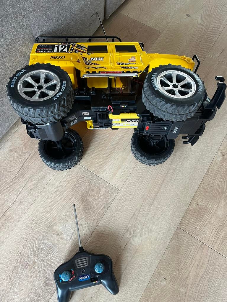 Nikko RC Hummer H2 - Gele Afstandsbedienbare Wagen, Elektro, Gebruikt, Auto offroad, Ophalen of Verzenden