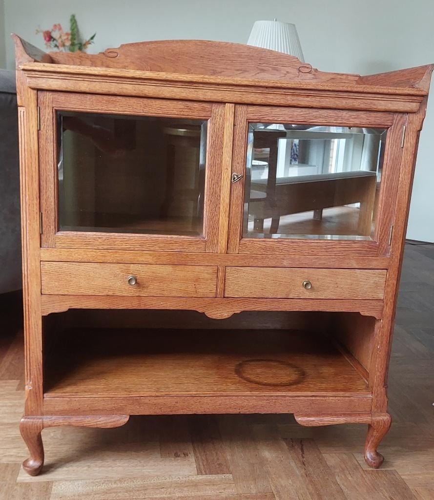 Theekastje antiek eiken, Antiek en Kunst, Antiek | Meubels | Kasten, Ophalen