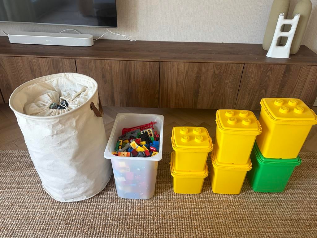 Grote Duplo collectie + vintage dozen: Cars, Treinbaan etc., Gebruikt, Overige thema's, Ophalen of Verzenden, Duplo