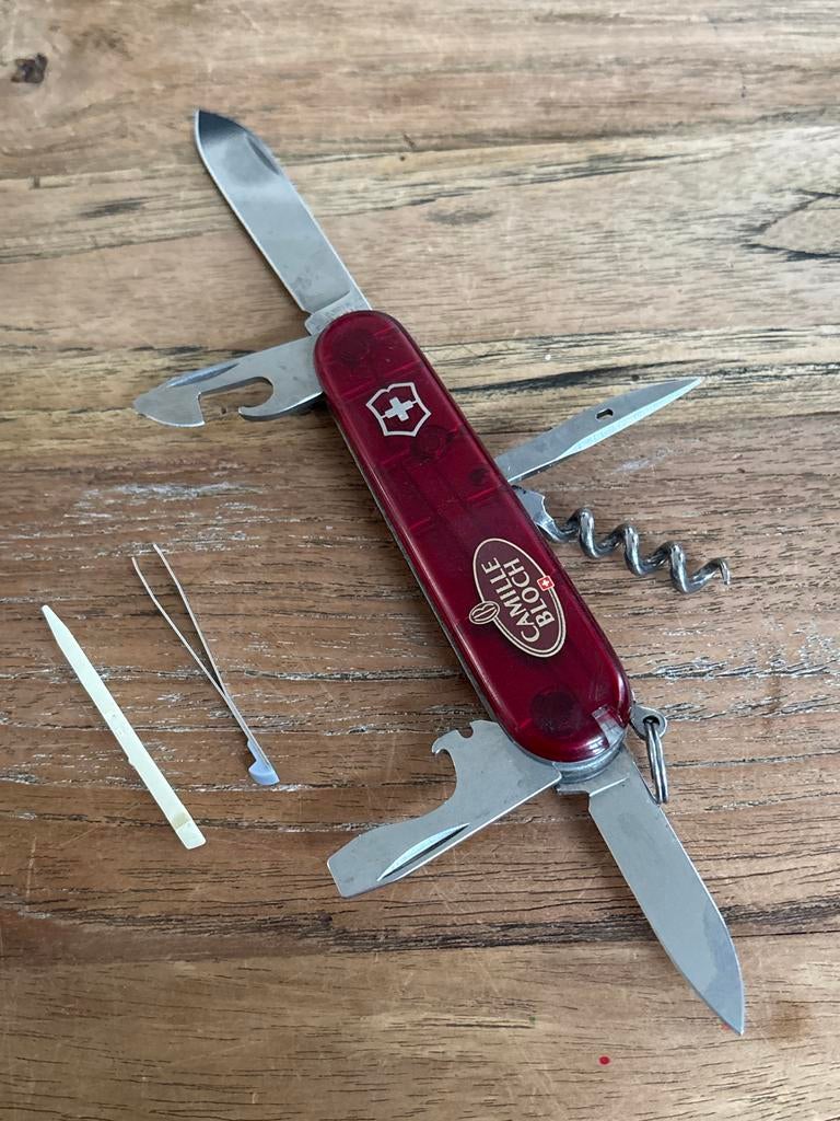 Victorinox spartan zakmes transparant rood, Ophalen of Verzenden