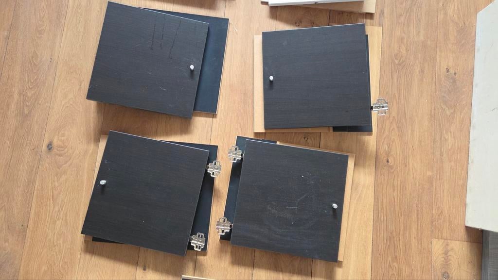 Ikea Kallax/Expedit lades en deuren - zwart en wit, Huis en Inrichting, Kasten | Overige, Ophalen, Gebruikt