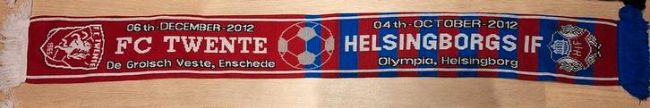 FC Twente - Helsingborg IF Sjaal, Verzamelen, Sportartikelen en Voetbal, Zo goed als nieuw, Vaantje of Sjaal, F.C. Twente, Ophalen of Verzenden