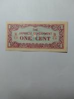 Malaya 1 Cent WW2 1942, Ophalen of Verzenden, Los biljet