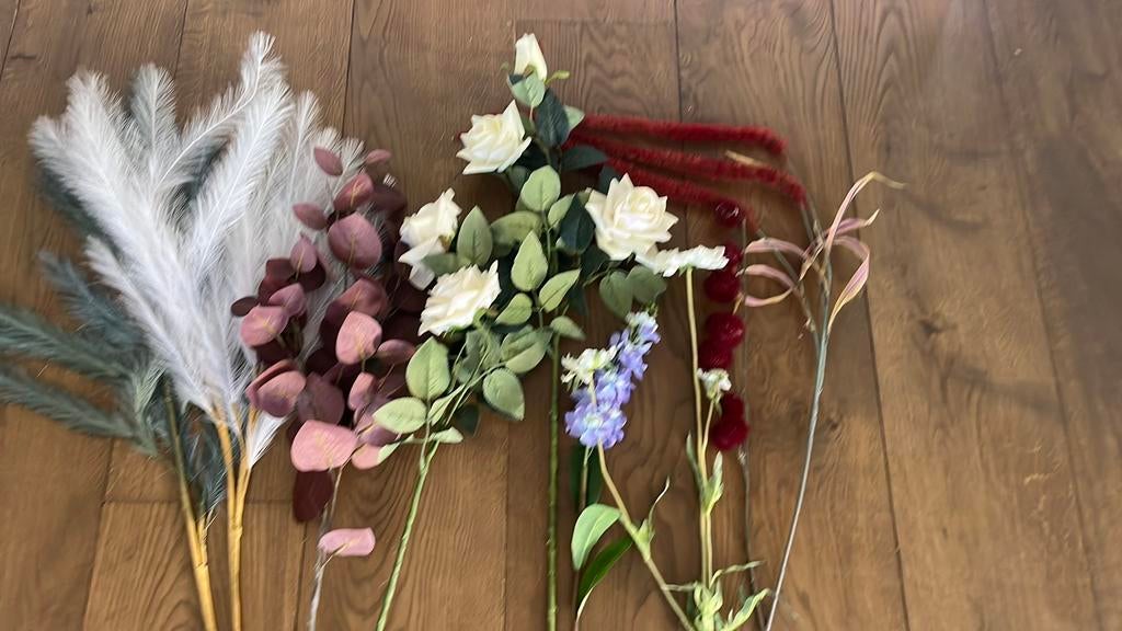 Kunst bloemen, Huis en Inrichting, Woonaccessoires | Kunstplanten en Kunstbloemen, Binnen, Textiel, Ophalen of Verzenden, Zo goed als nieuw