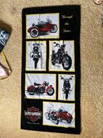 Vintage Harley davidson handdoek/badlaken 70x145 origineel, Ophalen of Verzenden, Zo goed als nieuw, Motoren